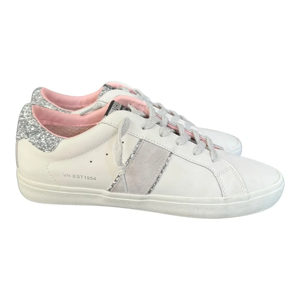 Vintage Havana Irmo Low Top Leather Suede Stripe White Sneakers Women’s Size 11